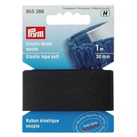 Prym Elastic-Band Weich Schwarz 30 Mm 1 M