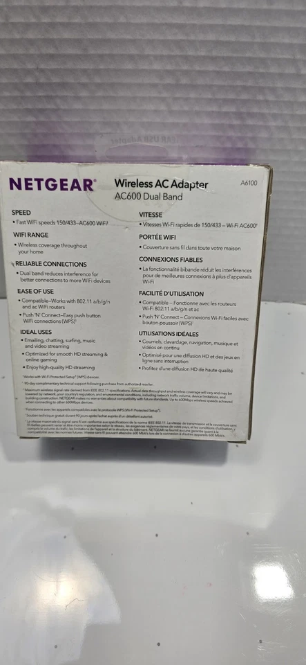 NETGEAR AC600 Wi-Fi USB 2.0 Mini Adapter for Desktop PC - Black - Image 2 of 2