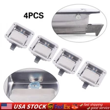 4x Stainless Steel Folding T Handle Lock Latch for Truck Trailer Caravan Toolbox
