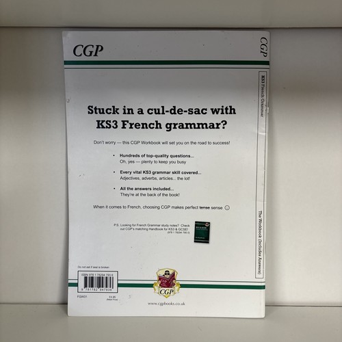 New KS3 French Grammar Workbook (includes Answers) (CGP KS3) B27 - Imagen 2 de 3
