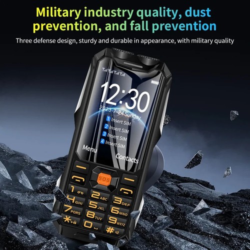 GSM 2G Mobile Phones 4 SIM Cards Rugged Outdoor Big Battery Louder For Elderly - 第 5/25 張圖片