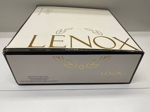 Lenox OPAL INNOCENCE SCROLL GOLD 3 Piece Set Dinner, Salad Plate & Bowl New - Picture 13 of 13