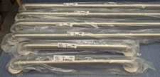 Lot of 4 x Bobrick B-6806x42 & 2 B-6806x24 Grab Bars & 3 Bradley 9124 Robe Hooks