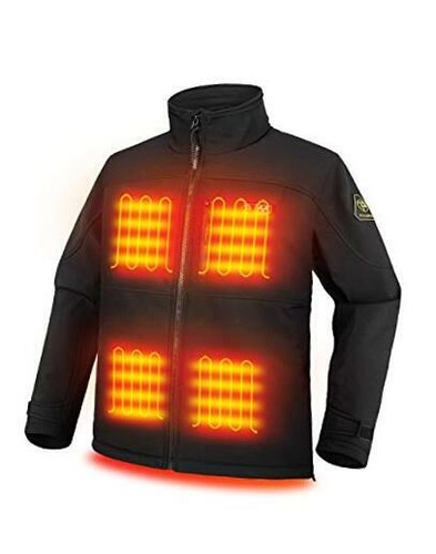 Men's Heated Jacket Soft Shell with 