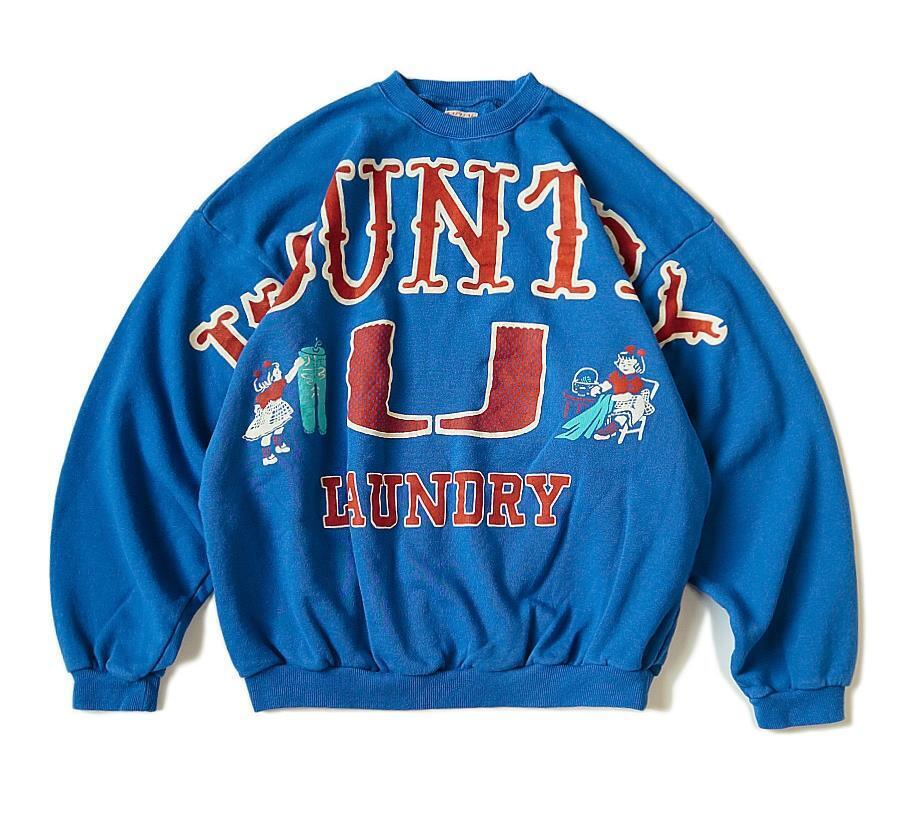 KAPITAL big kountry college sweatshirt wide laundry new blue KAPITAL big kountry college sweatshirt wide laundry new blue