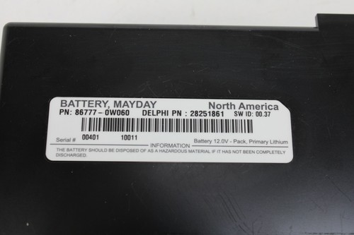 2009-2014 TOYOTA SIENNA XLE MAYDAY BATTERY MODULE OEM - Picture 7 of 8