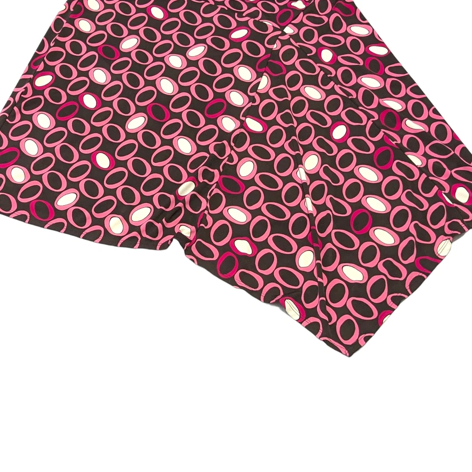 Falda Elástica Mod Asimétrica Vintage Grande 28 - 30 Rosa Marrón Retro Años 90 Y2K Foto 4 de 4