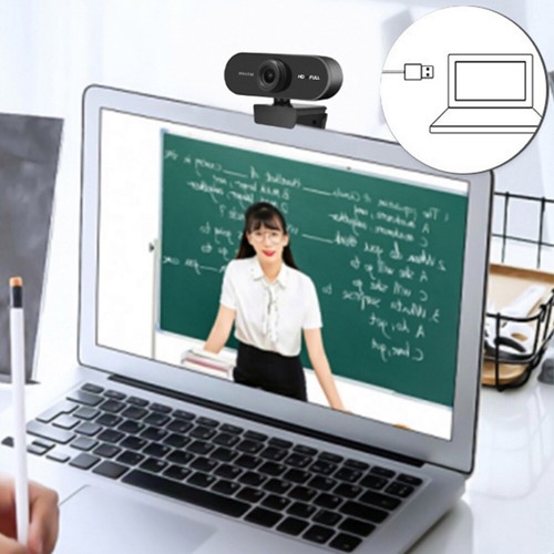 USB HD 1080P/2K Webcam Plug and Play with Microphone for PC Laptop Desktop - Afbeelding 2 van 18