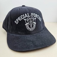 Vintage USA MADE Special Forces Army Military Trucker Hat Snapback Cap