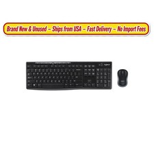 Logitech Ergonomic Office Wireless Keyboard and Mouse Set 2.4GHz Windows NEW