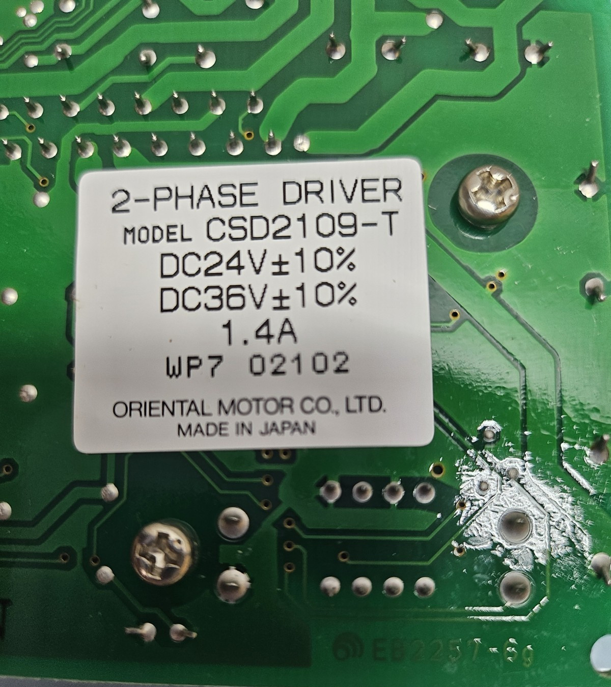 Vexta CSD2109-T  Stepper Motor 2-Phase System