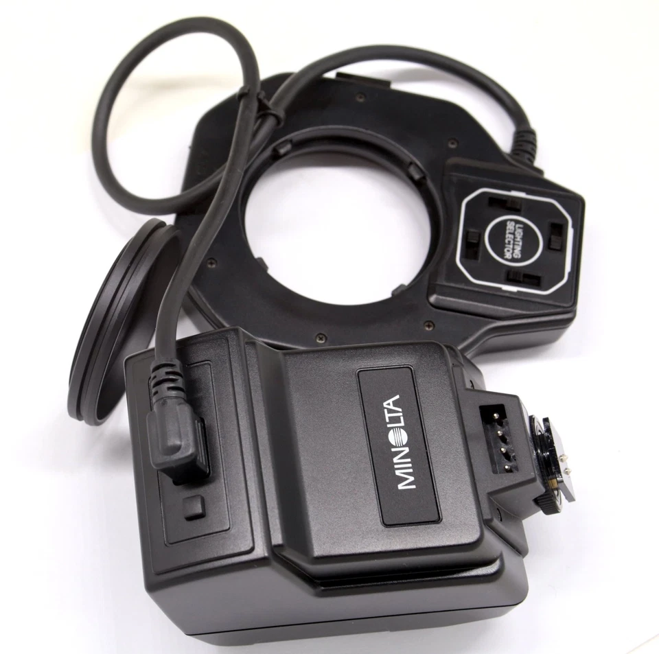 Minolta Macro 1200 AF Flash Set with 49mm Lens Adapter Ring - Image 4 of 4