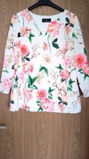Alfredo Pauly Bluse mit Blumendruck Gr.42 Neu...