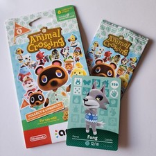 Fang  338 Animal Crossing Amiibo Card AUTHENTIC Series 4 NEW  