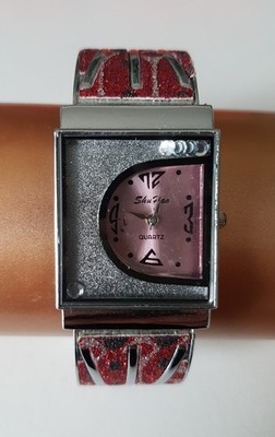  Damen Armbanduhr   ShuDao Quartz   Quadratisches Design  