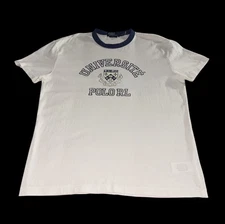 Polo Ralph Lauren Classic Fit RLPC University Graphic White T Shirt Size M
