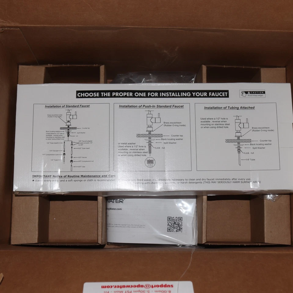 Sistema de filtro de agua bajo fregadero APEC Water Systems 3 etapas blanco Foto 3 de 4