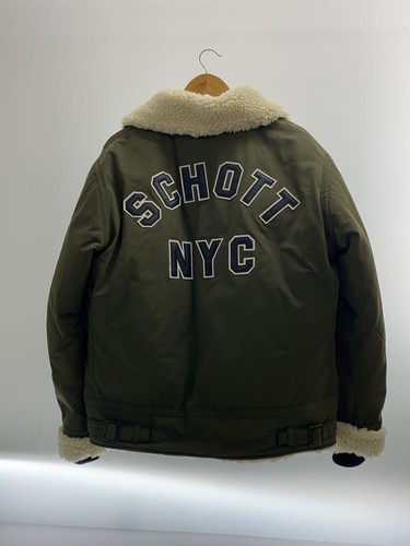 Schott Urban B-3/Flight Jacket/L/Polyester/Khaki/3172026 - Picture 2 of 5