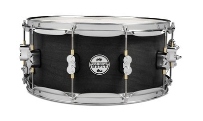 PDP By DW Black Wax Maple Snare Drum 6.5x14