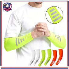 2 Pairs Cooling Arm Sleeves for Men Women UV Sun Protection Outdoor Sports Cover