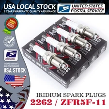 Set of 4 Genuine spark plugs 2262/ZFR5F11 For Acura Chrysler Dodge Honda Kia