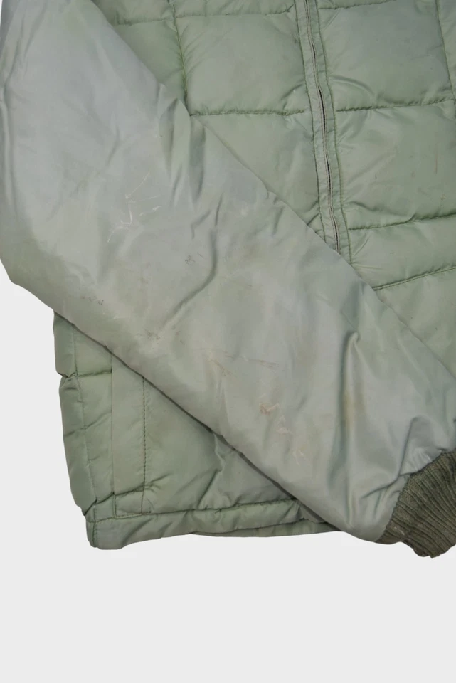 Chaqueta Stearns Vintage Para Hombre Mediana Verde Acolchada Puffer Bomber Hansa Branta EE. UU. Foto 4 de 4