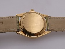 ROLEX O.P. DATE 31 MID-SIZE 6827 18KT GOLD LINEN DIAL '1972 AUTOMATIC TOP WATCH 15