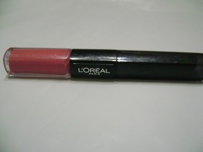1-L'Oreal Infallible 2 Step Pro Last Lipstick # 113-Flamboyant Flamingo- NEW