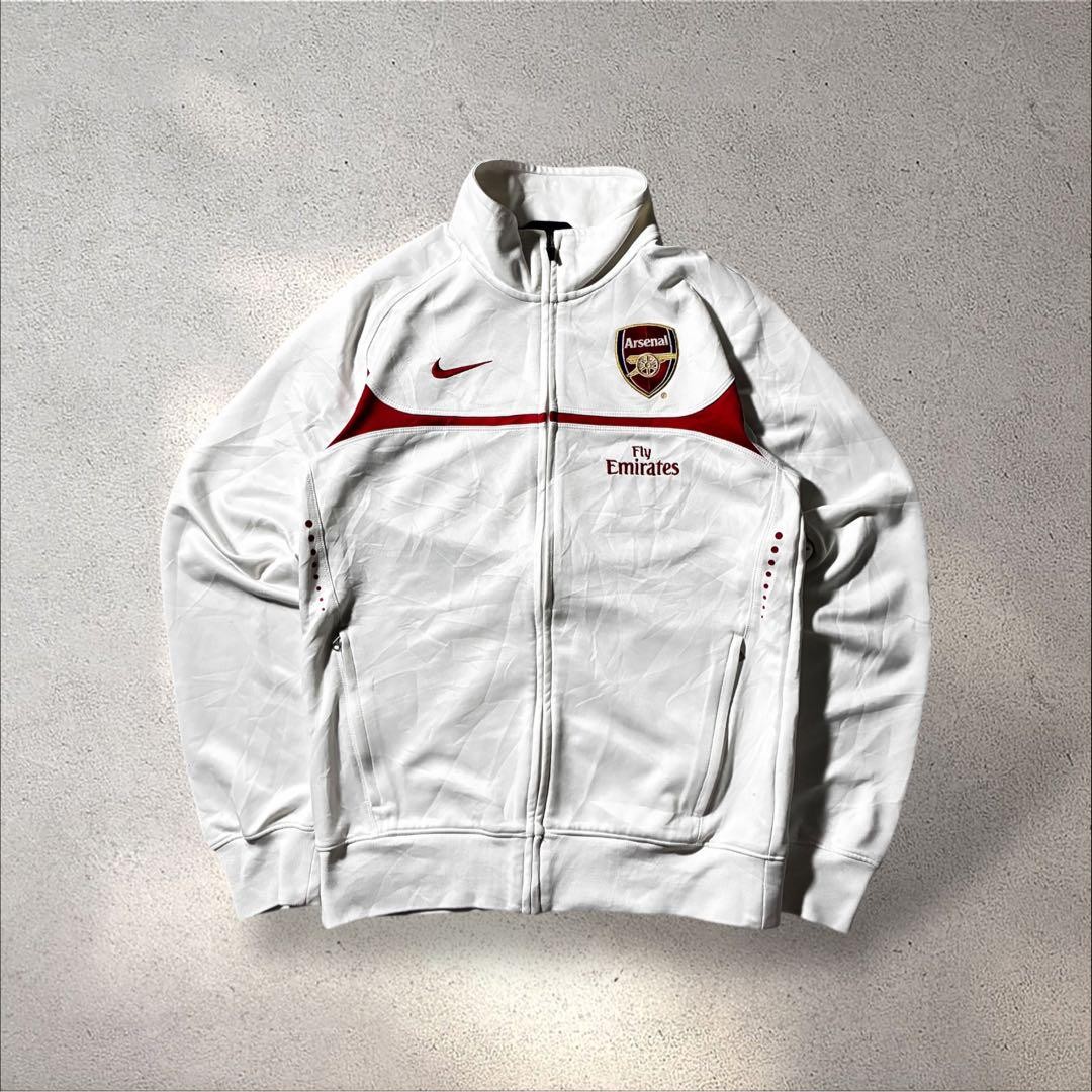NIKE Arsenal Track Jacket Men's M Full Zip Y2K Soccer
