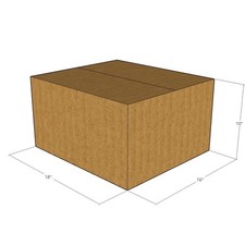 10 18x16x10 Kraft Brown Corrugated Shipping Boxes 32 ECT Single-Wall New