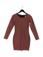 Superdry Bodycon Midi Dress UK8 in Orange