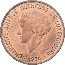 [#1512649] Luxembourg, Charlotte, 10 Centimes, 1930, Bronze, VF, KM:41