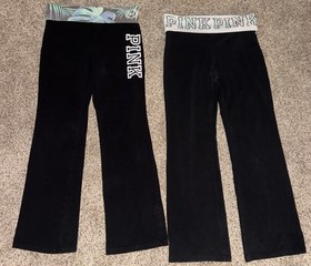 Huge Lot Victoria Secret PINK Flare Yoga Pants Leggings large Regular L