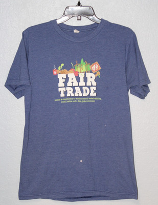 Vintage Ben And Jerry's Ice Cream Fair Trade Double Sided T Shirt Men MEDIUM