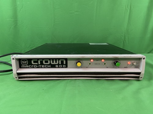 CROWN MACRO-TECH 600, 2 CHANNEL POWER AMPLIFIER