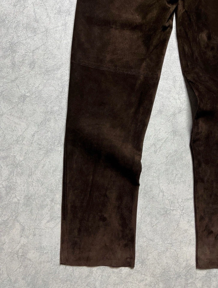 Винтажные замшевые кожаные брюки Sisley размер 26 - Изображение 4 из 4