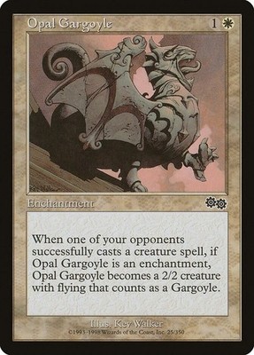 Opal Gargoyle X (1) Urza's Saga MTG Excellent/Near Mint - 4RCards