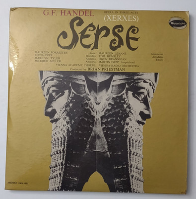 G.F. Handel Xerxes Serse Opera in Three Acts vinyl record set XWN-3321 Tested
