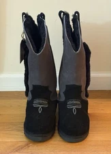 Superlamb Cowboy Women's Boot Size 11 Charcoal New with Tags