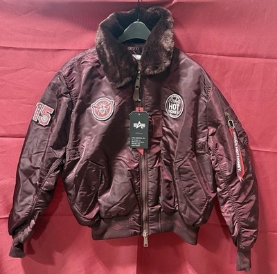 Alpha Industries x Mike s Hot Honey B-15 Bomber Jacket Sz Large Limited Edition