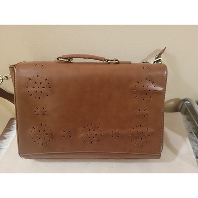 Ecosusi Briefcase Leather Laptop Crossbody Bag Travel Bag L 15'' H 11'' W 5''