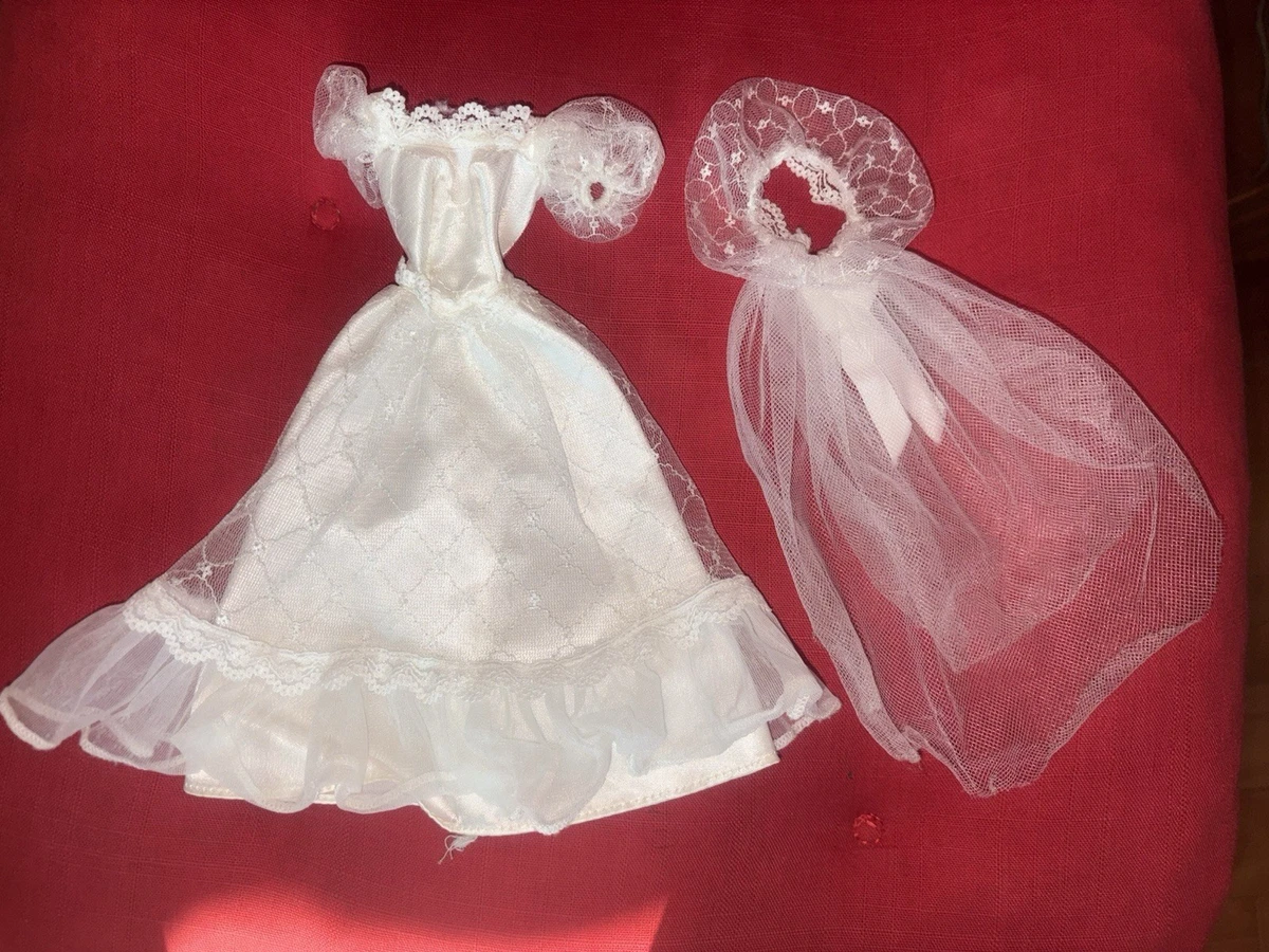Robe Barbie  Mariée N°19  vêtement pour poupée