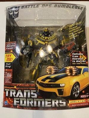 Hasbro Transformers Battle Ops Bumblebee Limited Edition Metallic With Mudflap