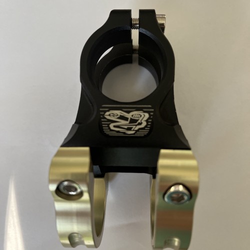Renthal Apex Stem, 35mm Clamp, 60mm reach Gold And Black, - Picture 2 of 7