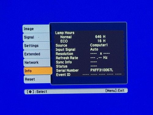 Epson PowerLite Pro G5650w, HDMI Projector, 4500 Lumens 1280x800, 662 Lamp Hours - Photo 2/10