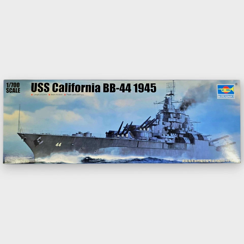 2015 Trumpeter Battleship USS California BB-44 1945 1:700 Scale Kit #05784 ☆New  - Image 2 of 4