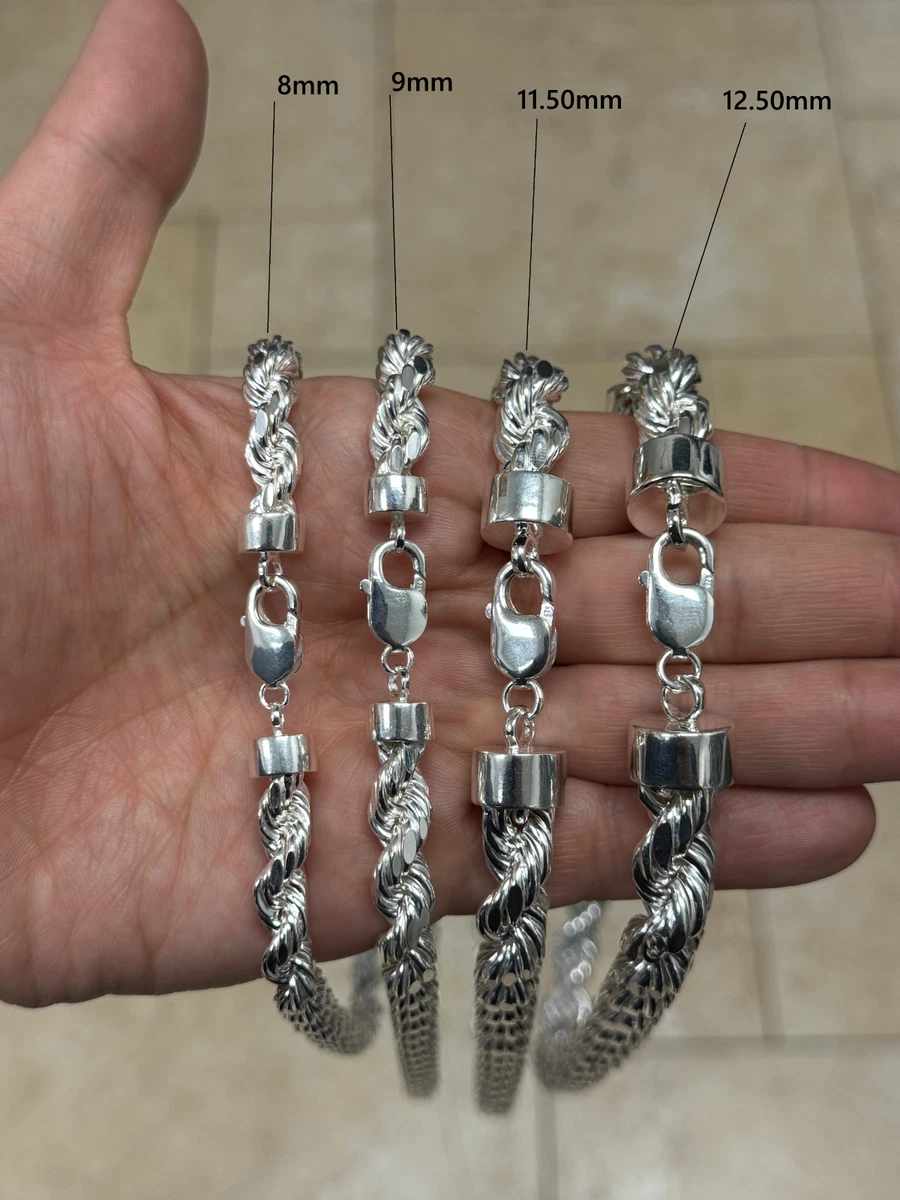 925 Sterling Silver Rope Chain for sale | eBay