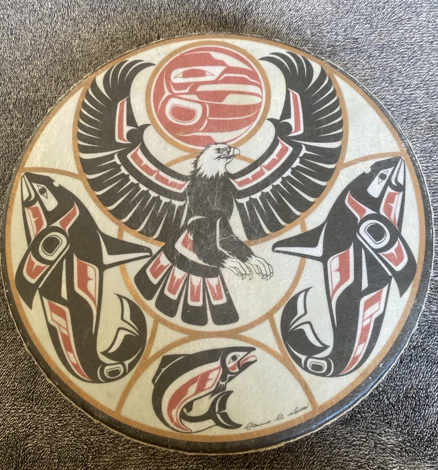 克拉伦斯 A 2 件套 Mills Haida 西北海岸土著设计艺术 — 第 3/4 张图片