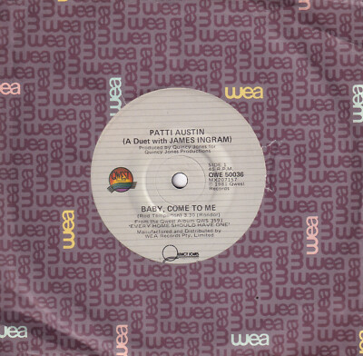 PATTI AUSTIN [James Ingram]  Baby, Come To Me / Solero   45    SirH70