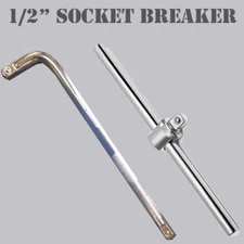  1/2" x 12" L T Sharp Socket Breaker Bar Wrench 1/2 in Drive Ratchets Extension 